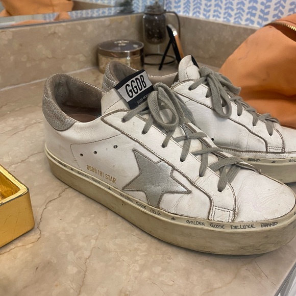 Hi Star sneakers with iridescent star and silver heel tab GGDB golden goose 8 - Picture 2 of 3